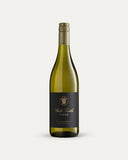 A bottle of old Turtle Tides Chardonnay